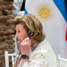 Queen Sonja listens to the speech given by President Macri. Photo: Heiko Junge, NTB scanpix
